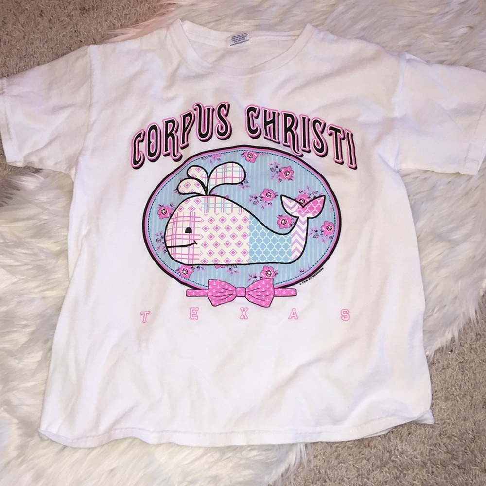 Corpus Christi whale shirt.